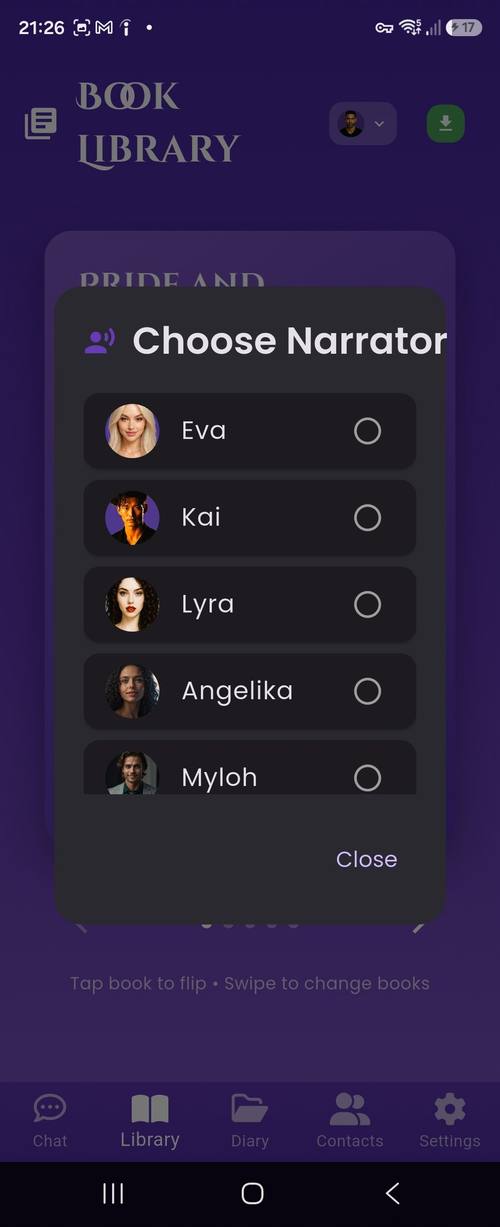 Elya — choose your narrator